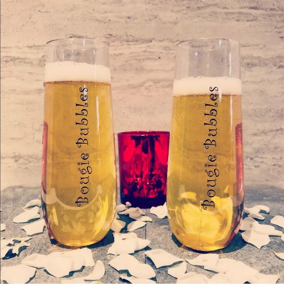 Bougie Bubbles Plastic Stemless Champagne Flutes🥂 - Picture 8 of 8